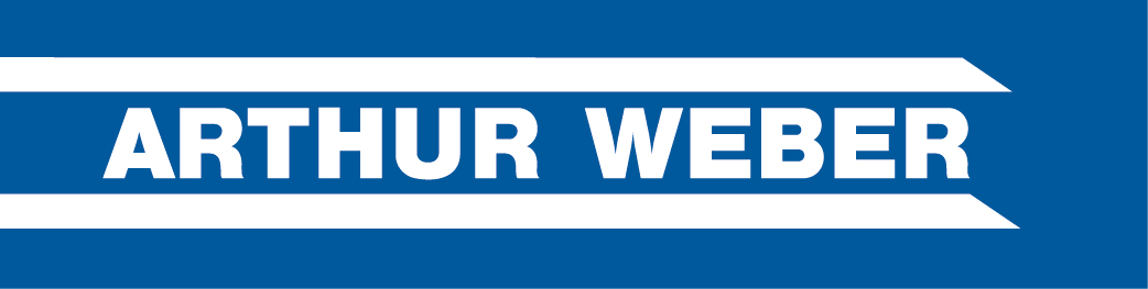 arthur weber logo blau weiss